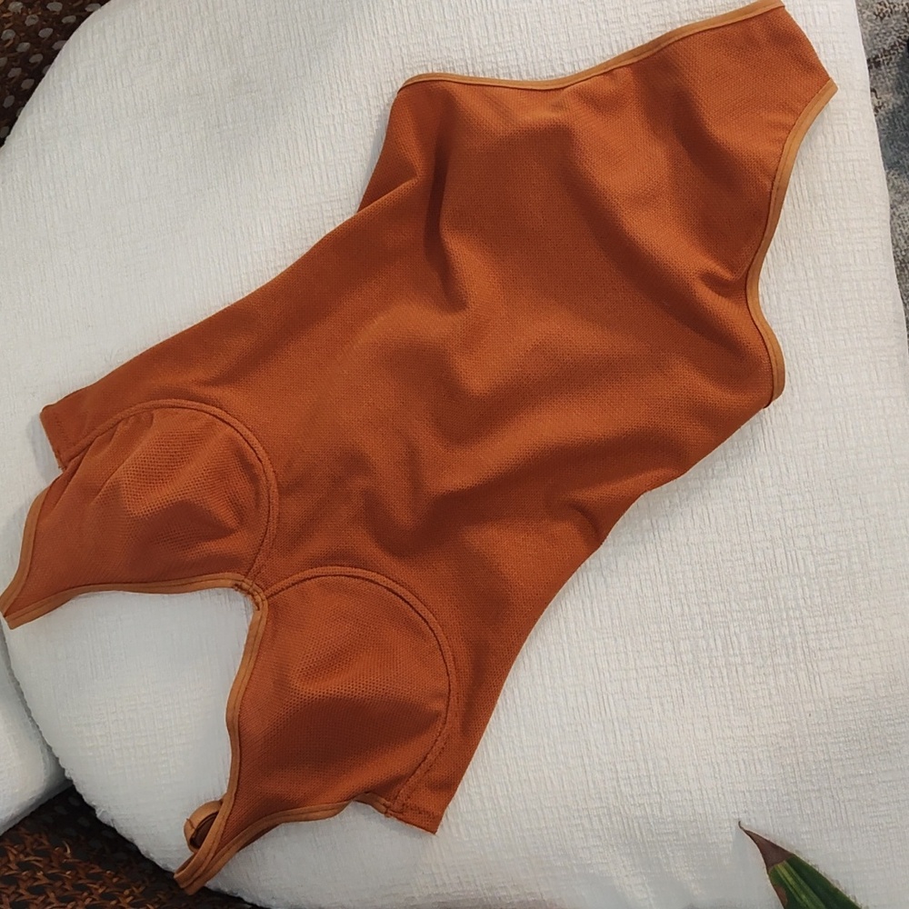RITRATTI Orange under-wire bodysuit